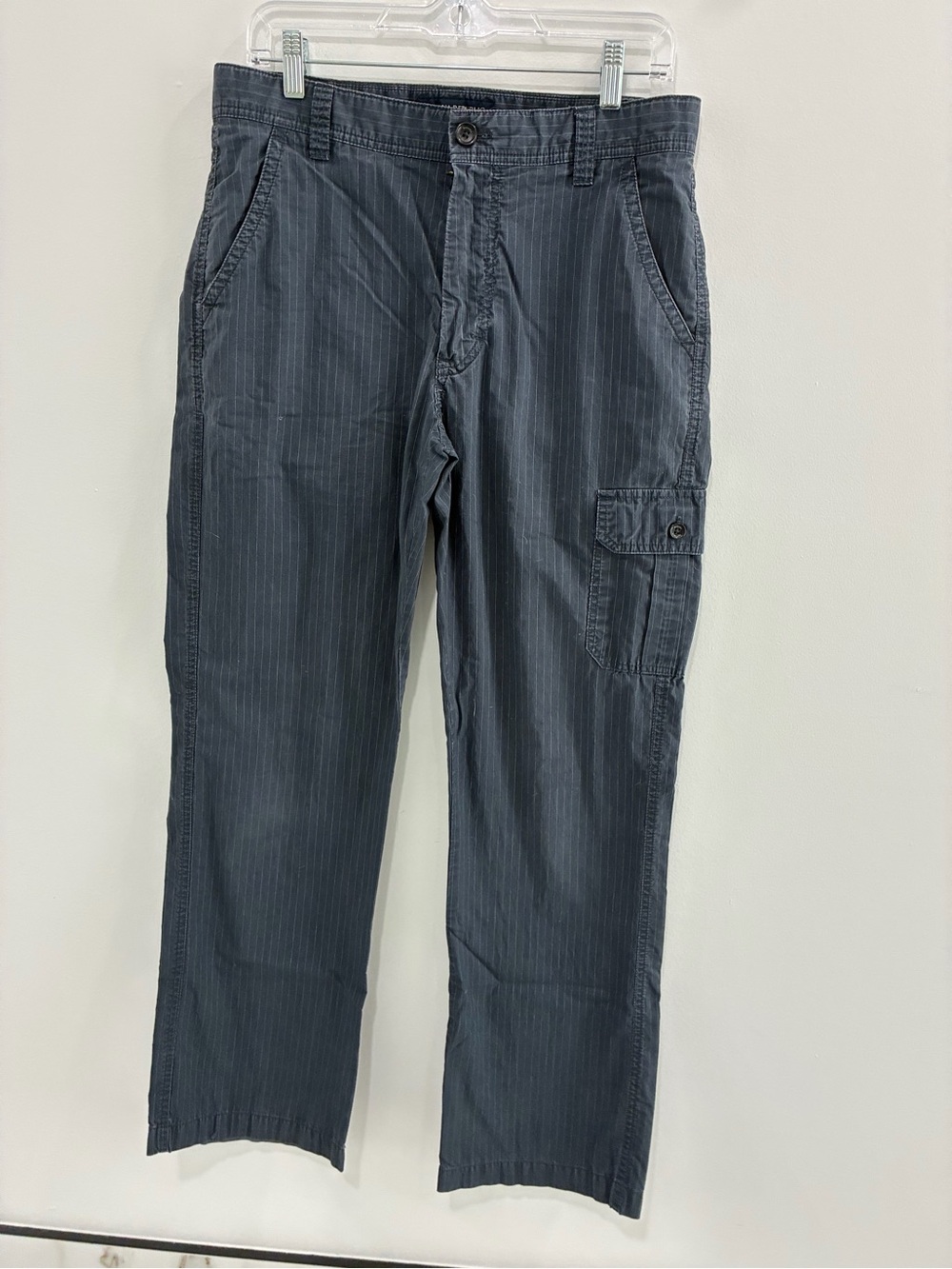 Banana Republic Gray Pinstripe Cargo Pants